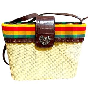 Vintage Brighton Woven Tote Bag
